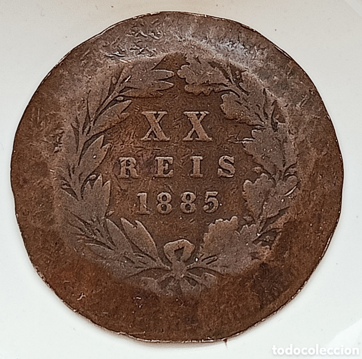 Monedas con errores: Moneda 20 Reis 1885 (errores) - Foto 1