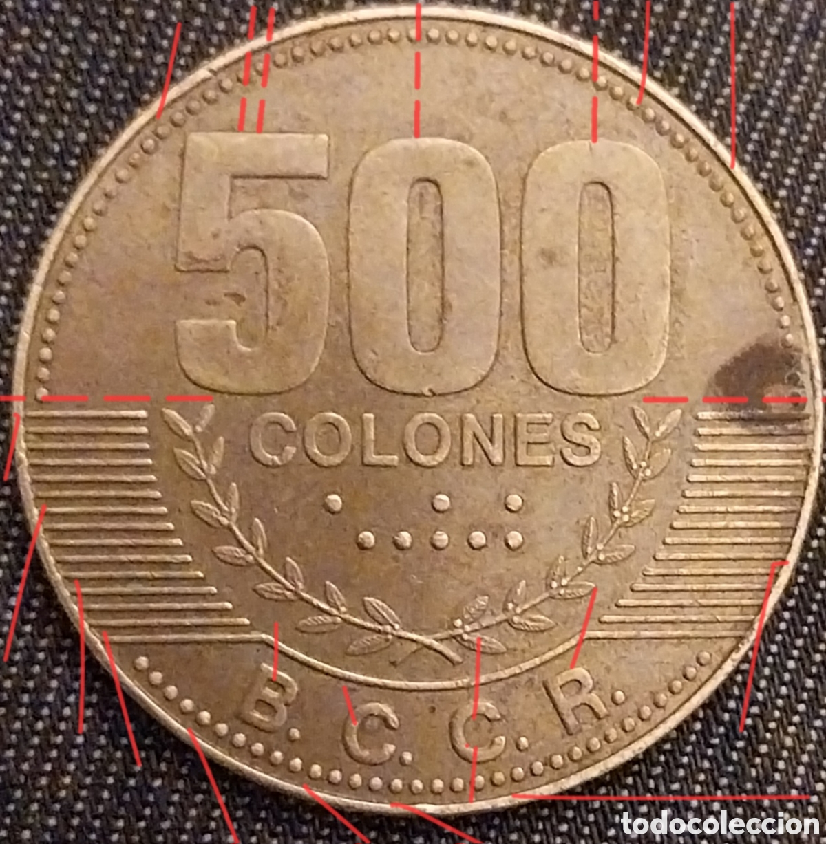 Monedas con errores: 500 Colones 2007 MULTIERROR 114gr. - Foto 5