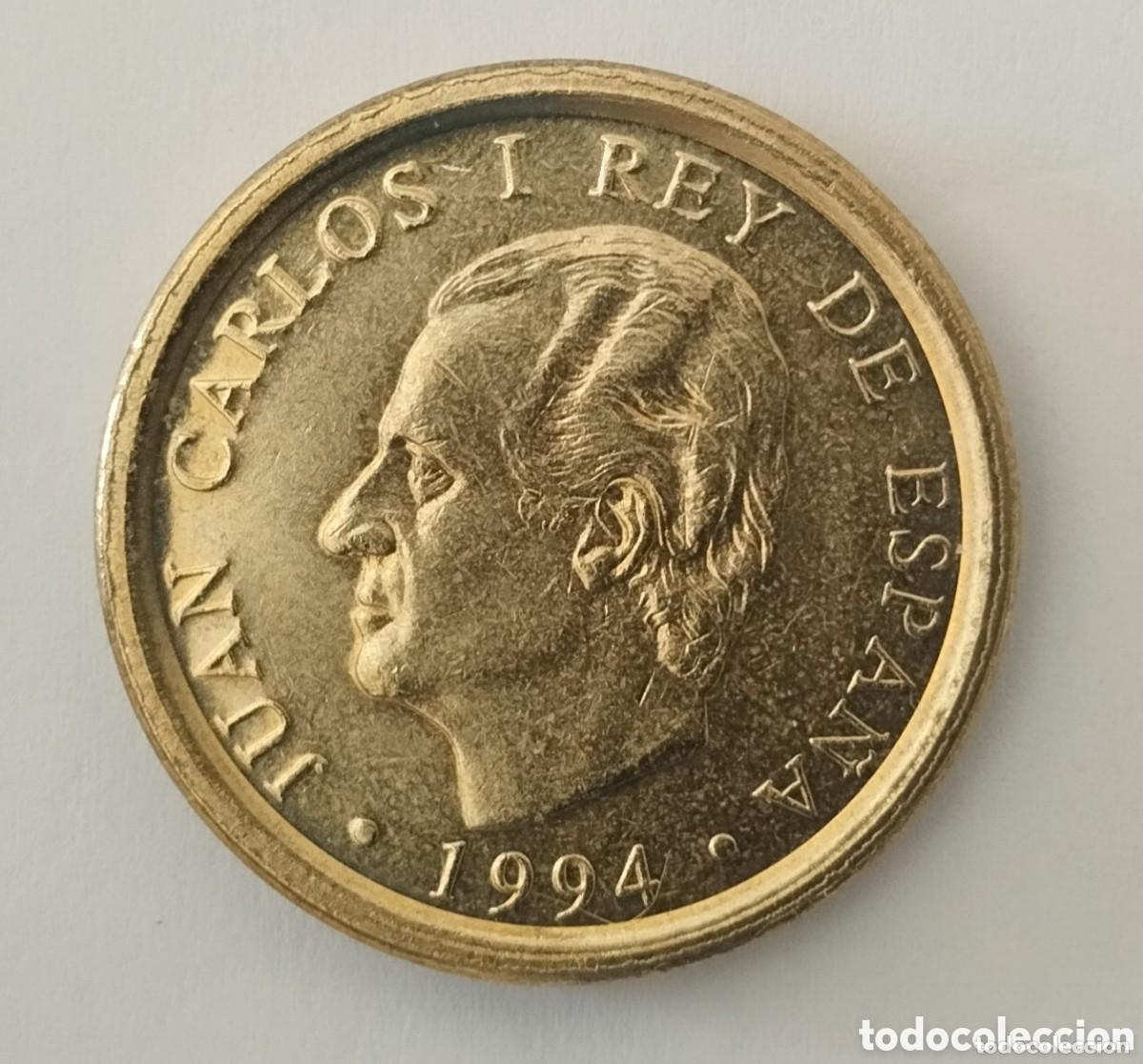 M&uuml;nzen mit Fehlern: MONEDA DE 100 PESETAS JUAN CARLOS I 1994 SIN CIRCULAR VARIANTE CANTO ANCHO