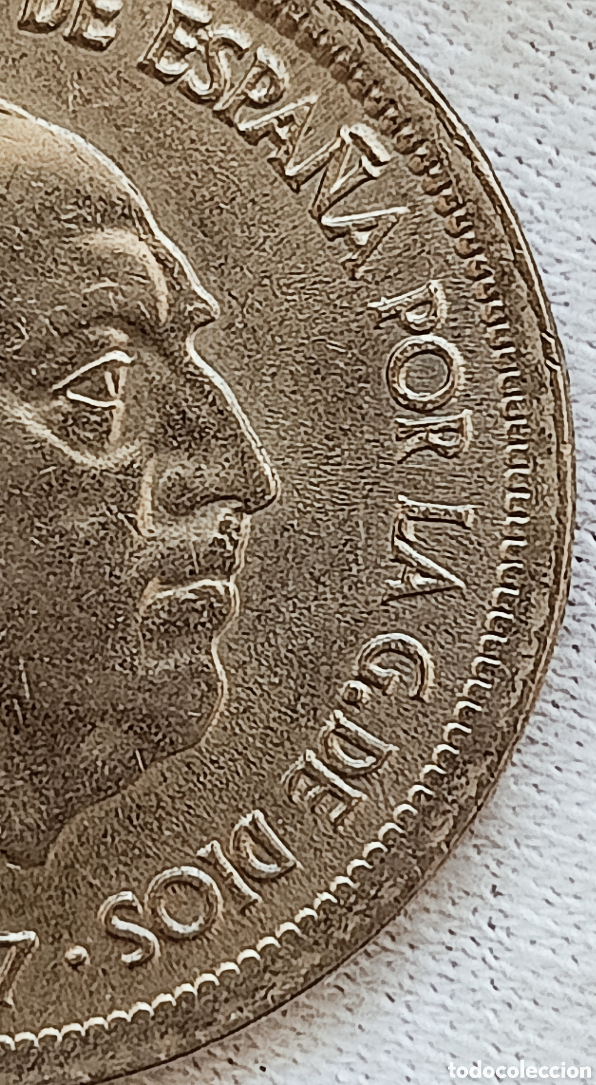 Monedas con errores: Moneda 25 pesetas 1957(doble acu&ntilde;aci&oacute;n) - Foto 17