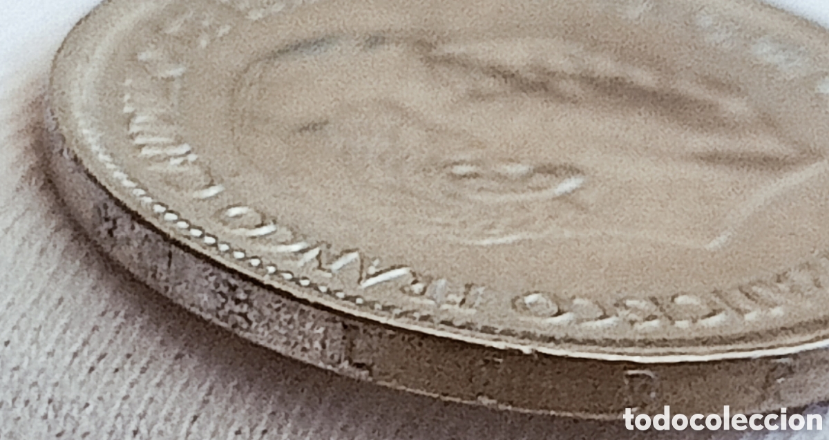 Monedas con errores: Moneda 25 pesetas 1957(doble acu&ntilde;aci&oacute;n) - Foto 21