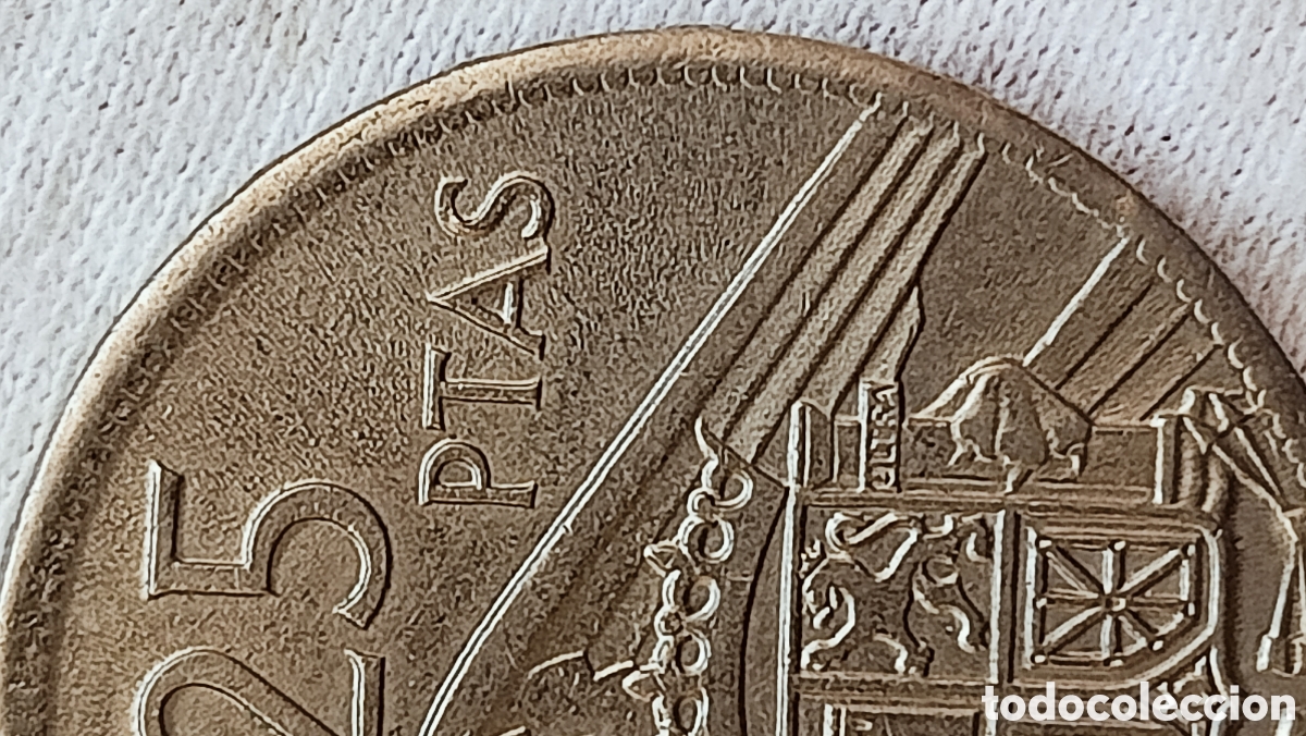 Monedas con errores: Moneda 25 pesetas 1957(doble acu&ntilde;aci&oacute;n) - Foto 24