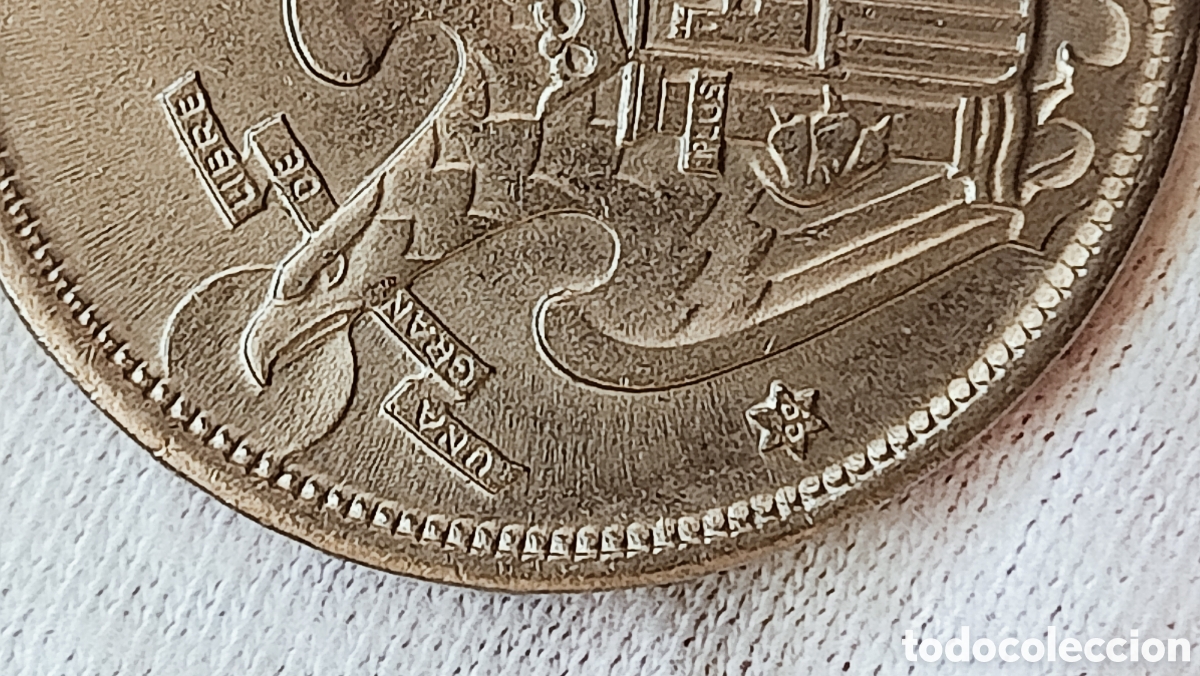Monedas con errores: Moneda 25 pesetas 1957(doble acu&ntilde;aci&oacute;n) - Foto 26