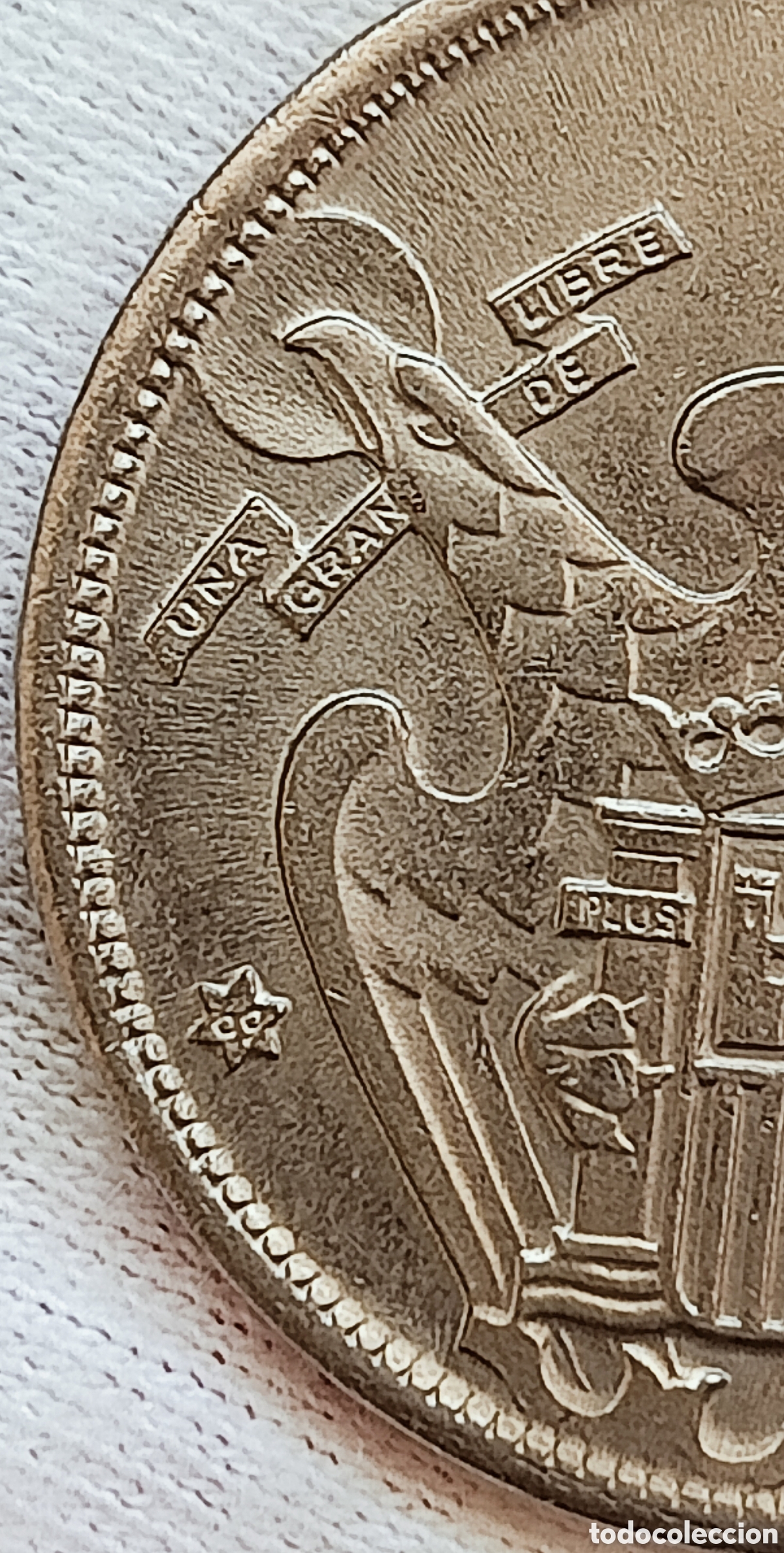 Monedas con errores: Moneda 25 pesetas 1957(doble acu&ntilde;aci&oacute;n) - Foto 27