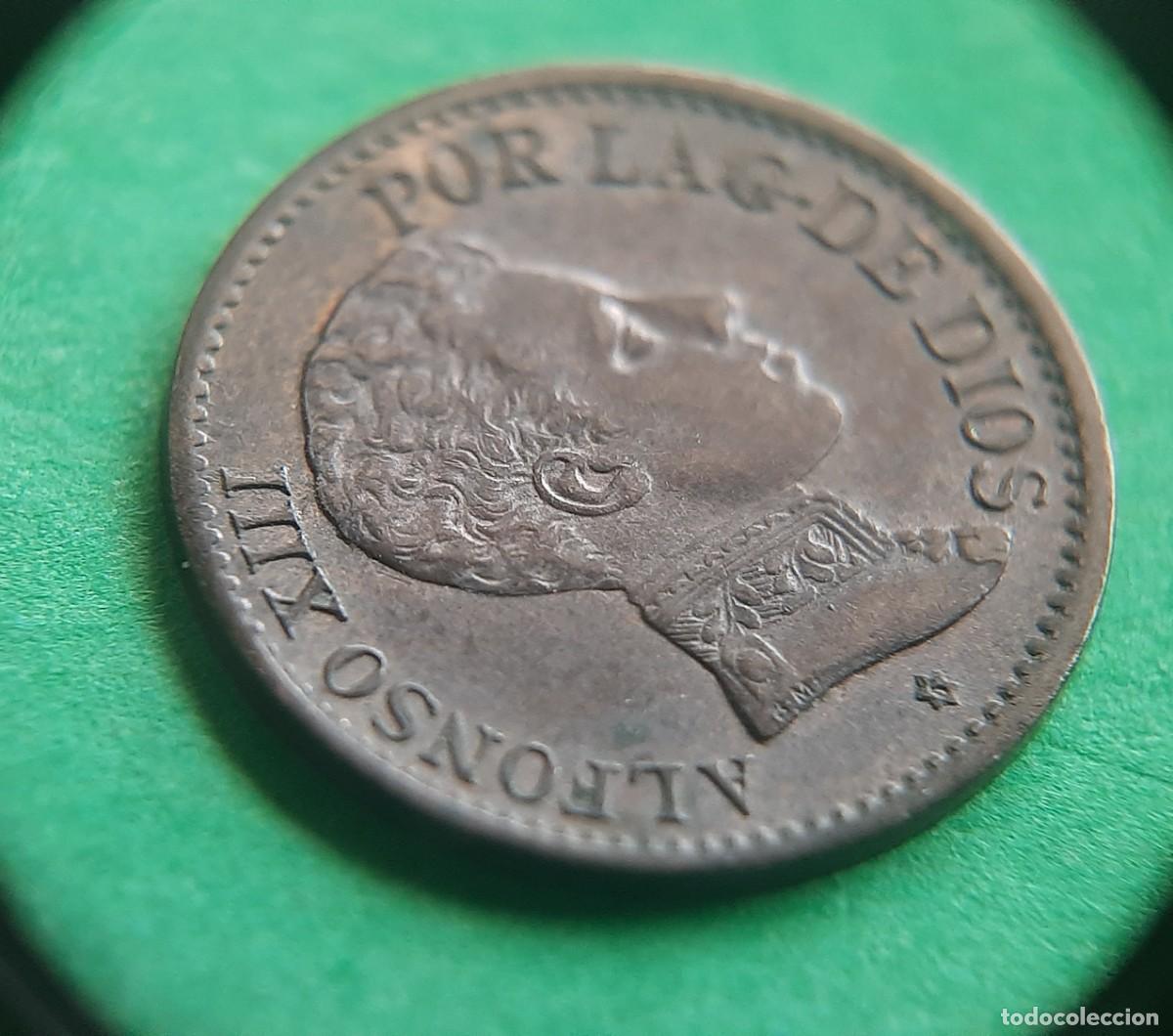 Monedas con errores: (ESPA&Ntilde;A-ERROR)(1906* SL V) 1 C&Eacute;NTIMO CON VARIOS ERRORES(REMARQUE EN ESTRELLA Y EN LA (S) DE DIOS)) - Foto 13