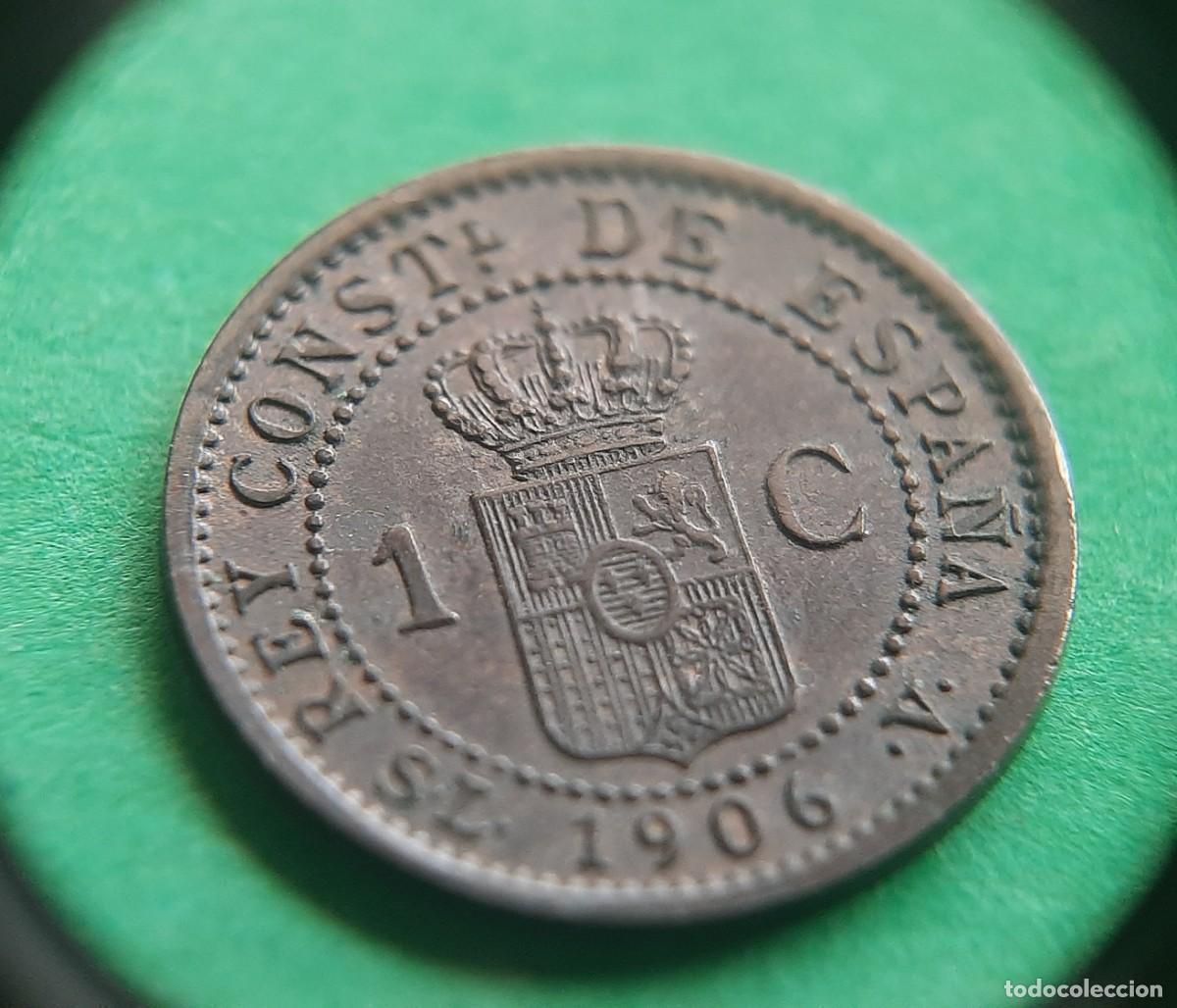 Monedas con errores: (ESPA&Ntilde;A-ERROR)(1906* SL V) 1 C&Eacute;NTIMO CON VARIOS ERRORES(REMARQUE EN ESTRELLA Y EN LA (S) DE DIOS)) - Foto 18