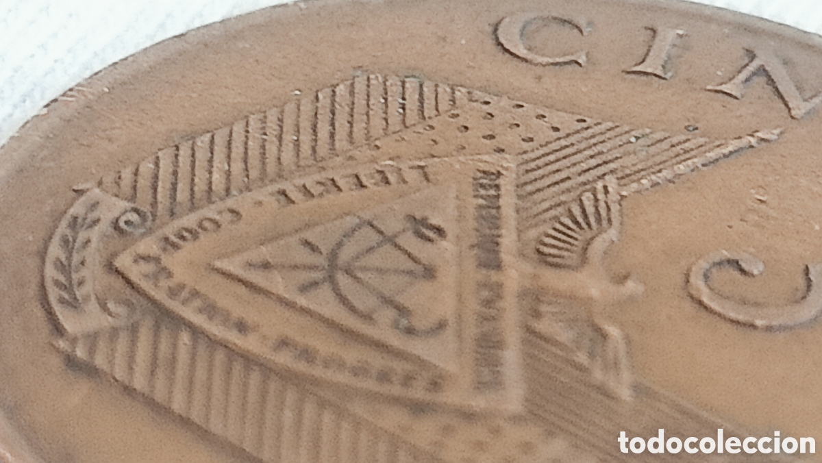 Monedas con errores: Moneda 5 Francos,1987.Variante de Dise&ntilde;o Incuso - Foto 5