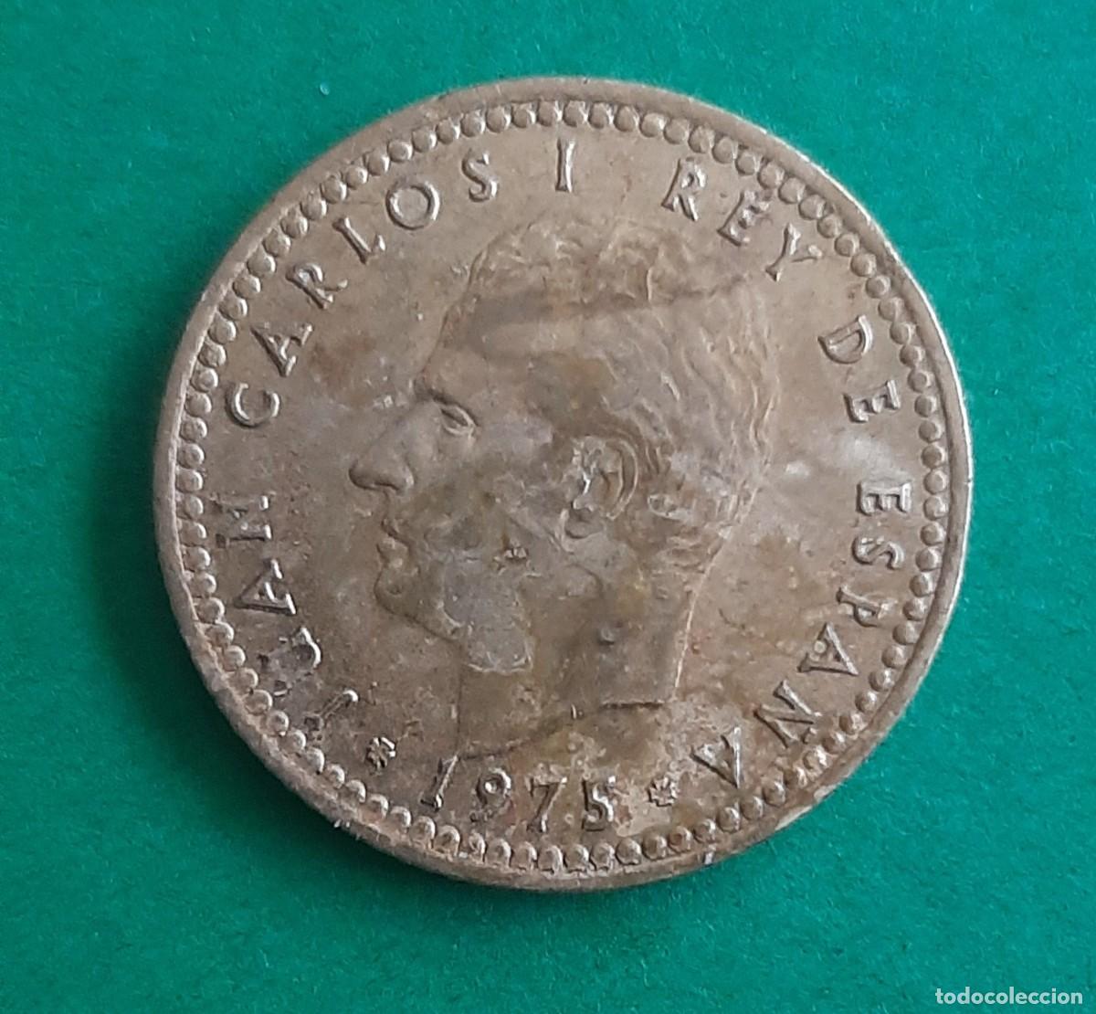 Monete con errori: (ESPA&Ntilde;A-ERROR)(1975*78) 1 PESETA JUAN CARLOS I CON LEYENDA REMARCADA