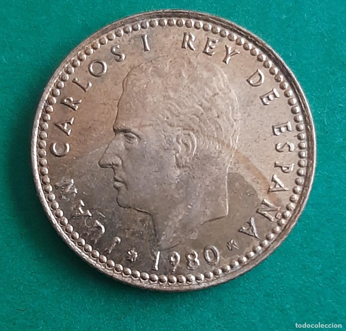 Monete con errori: (ESPA&Ntilde;A-ERROR)(1980*81) 1 PESETA JUAN CARLOS I CON LEYENDA REMARCADA