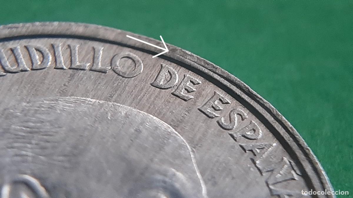 Monedas con errores: (ESPA&Ntilde;A-ERROR)(1966*73) 50 C&Eacute;NTIMOS ESTADO ESPA&Ntilde;OL CON DOBLE LISTEL - Foto 4