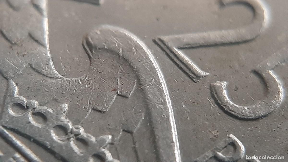 Monedas con errores: (ESPA&Ntilde;A-ERROR)(1957*69) 25 PESETAS ESTADO ESPA&Ntilde;OL REMARCADA - Foto 11