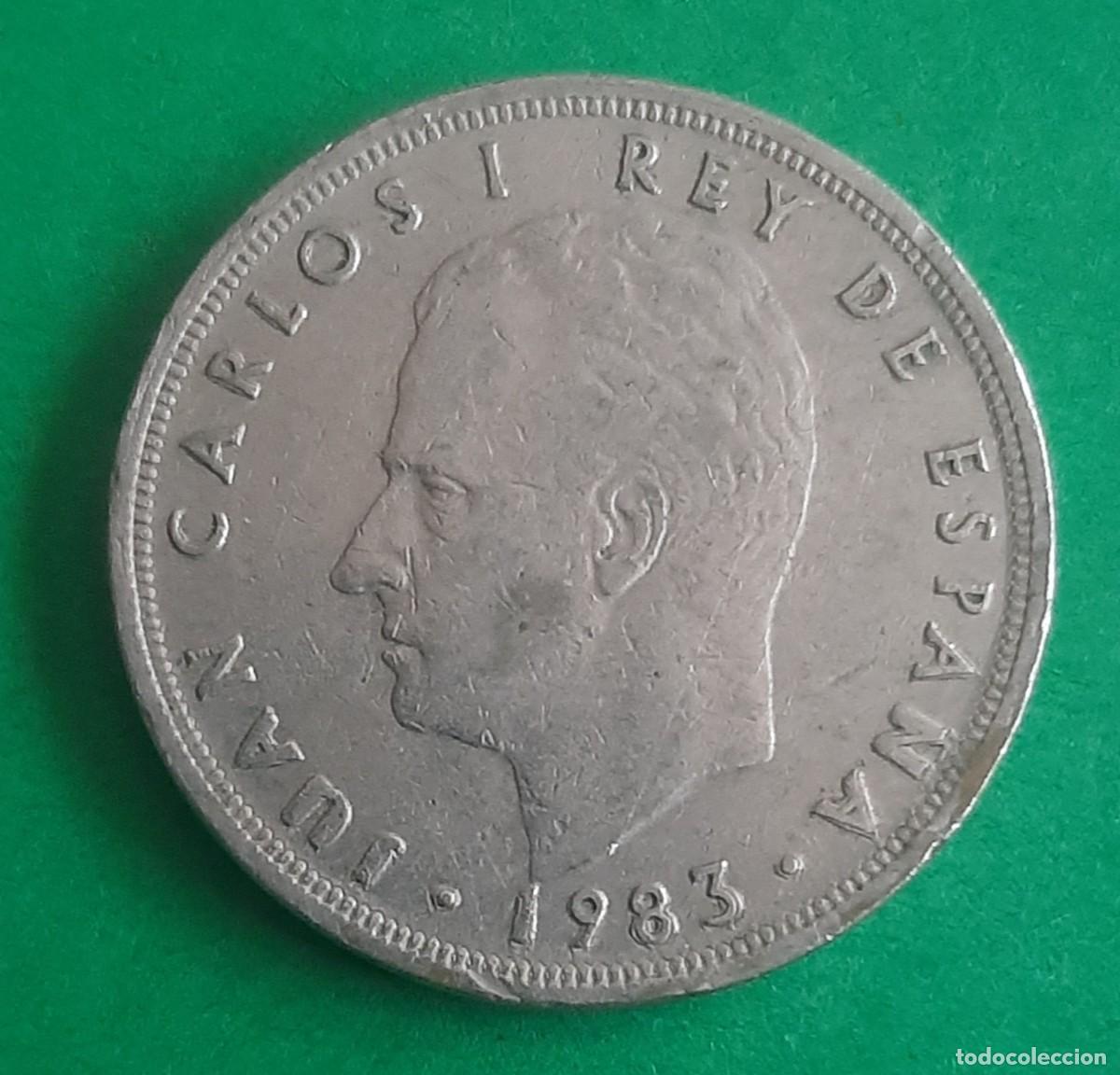 Monedas con errores: (ESPA&Ntilde;A-ERROR)(1983) 5 PESETAS JUAN CARLOS I REMARCADA - Foto 1