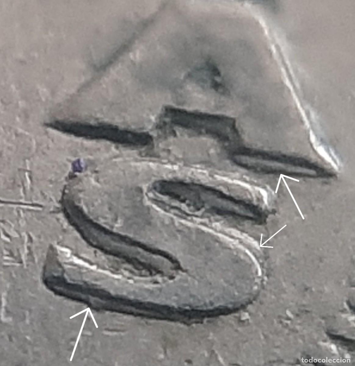 Monedas con errores: (ESPA&Ntilde;A-ERROR)(1983) 5 PESETAS JUAN CARLOS I REMARCADA - Foto 2