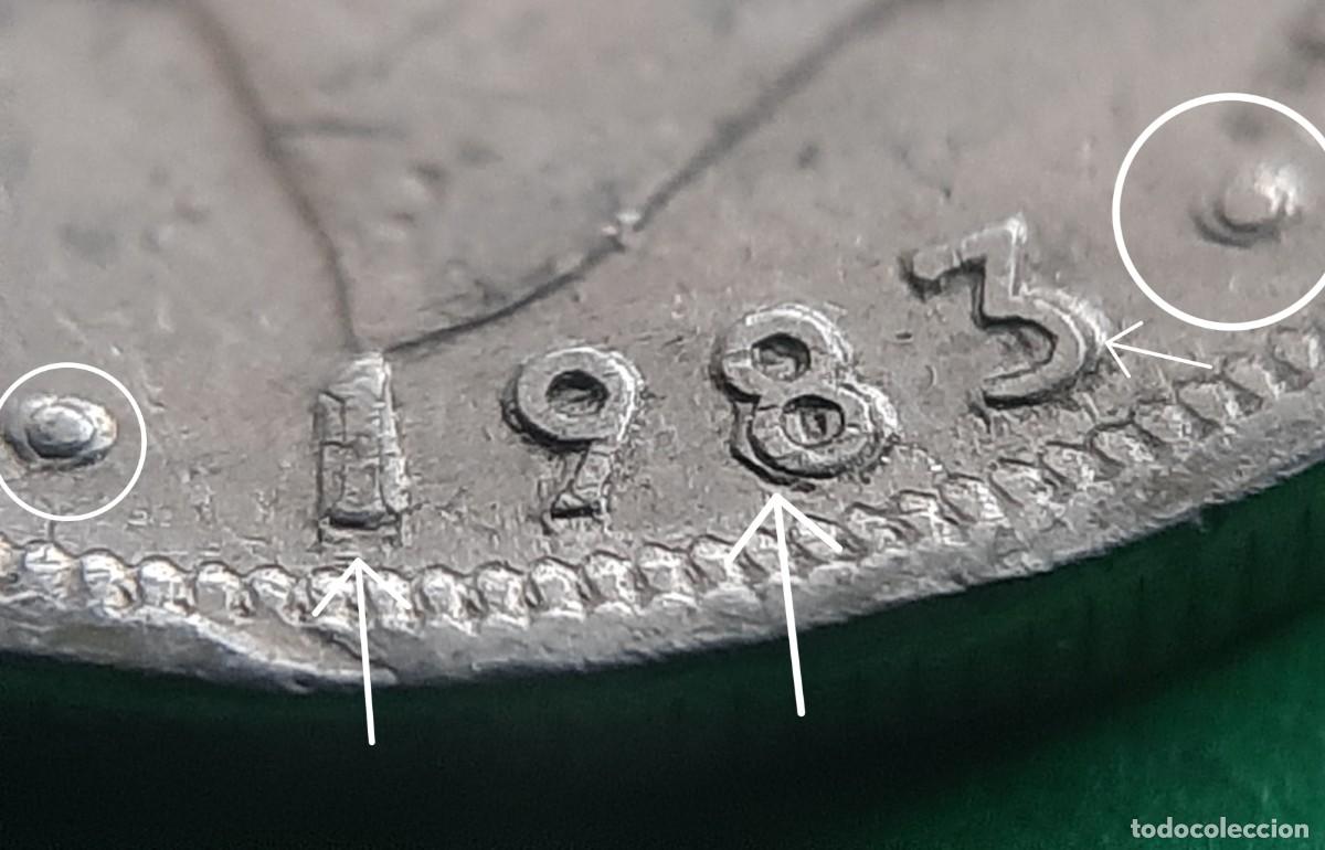 Monedas con errores: (ESPA&Ntilde;A-ERROR)(1983) 5 PESETAS JUAN CARLOS I REMARCADA - Foto 16