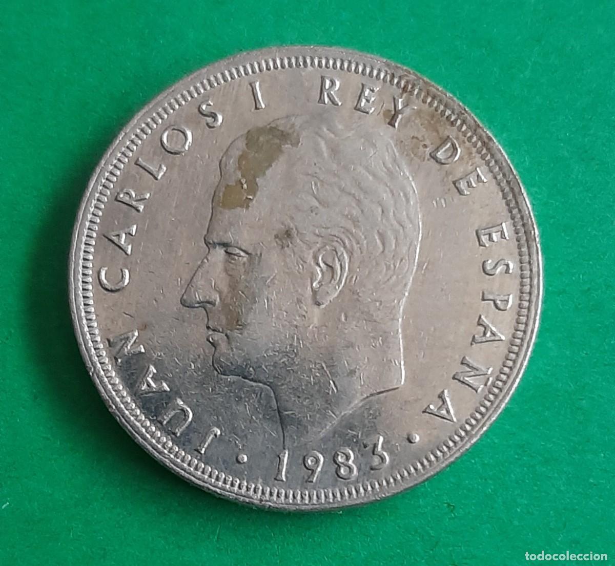 Monedas con errores: (ESPA&Ntilde;A-ERROR)(1983) 5 PESETAS JUAN CARLOS I REMARCADA - Foto 1
