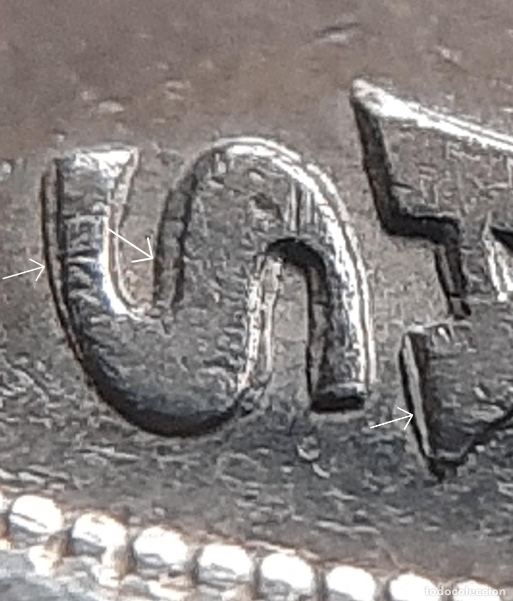 Monedas con errores: (ESPA&Ntilde;A-ERROR)(1983) 5 PESETAS JUAN CARLOS I REMARCADA - Foto 4