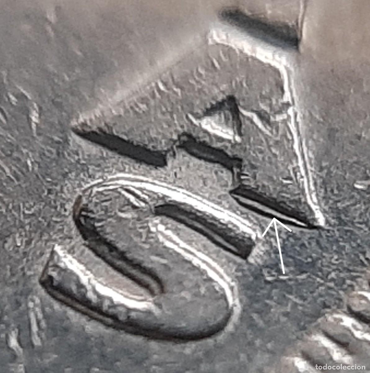 Monedas con errores: (ESPA&Ntilde;A-ERROR)(1983) 5 PESETAS JUAN CARLOS I REMARCADA - Foto 7
