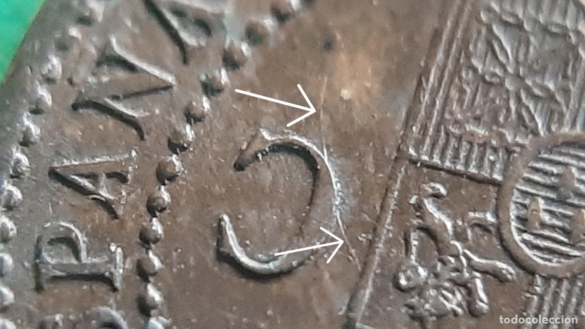 Monedas con errores: (ESPA&Ntilde;A-ERROR)(1912* 2 PC V) 1 C&Eacute;NTIMO ALFONSO XIII CON REPINTE - Foto 9