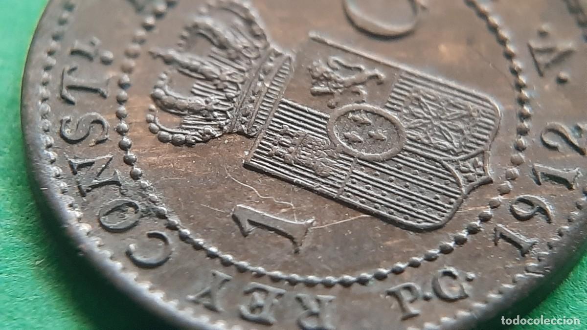 Monedas con errores: (ESPA&Ntilde;A-ERROR)(1912* 2 PC V) 1 C&Eacute;NTIMO ALFONSO XIII CON REPINTE - Foto 14