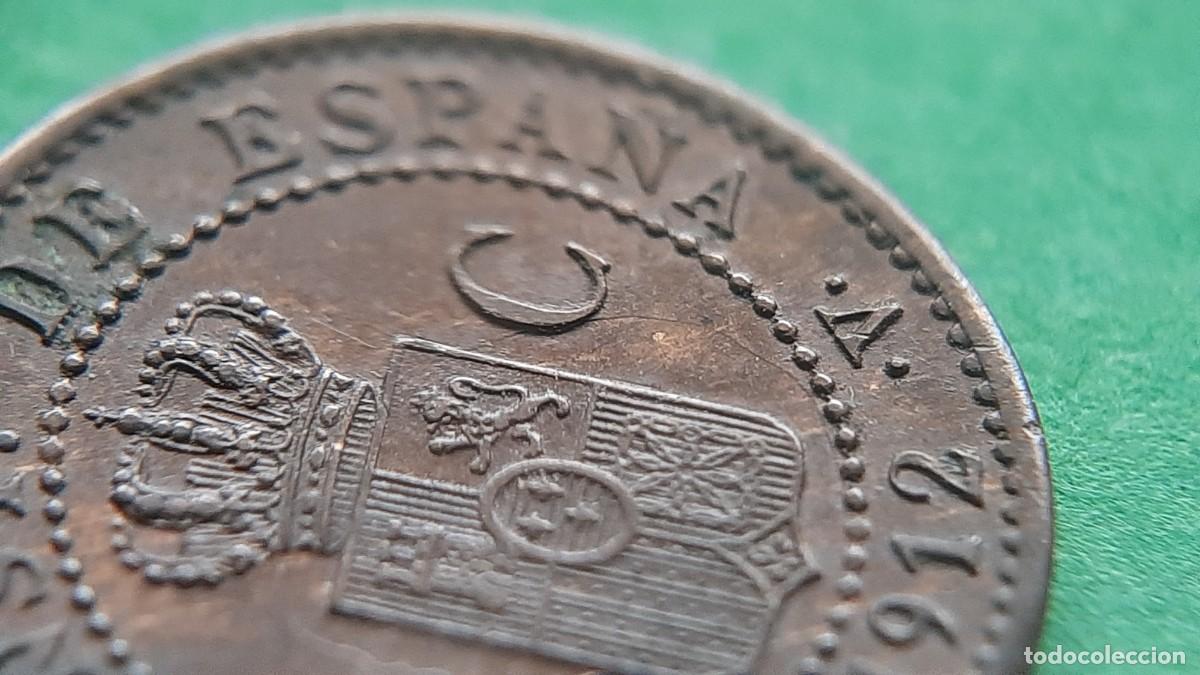 Monedas con errores: (ESPA&Ntilde;A-ERROR)(1912* 2 PC V) 1 C&Eacute;NTIMO ALFONSO XIII CON REPINTE - Foto 15