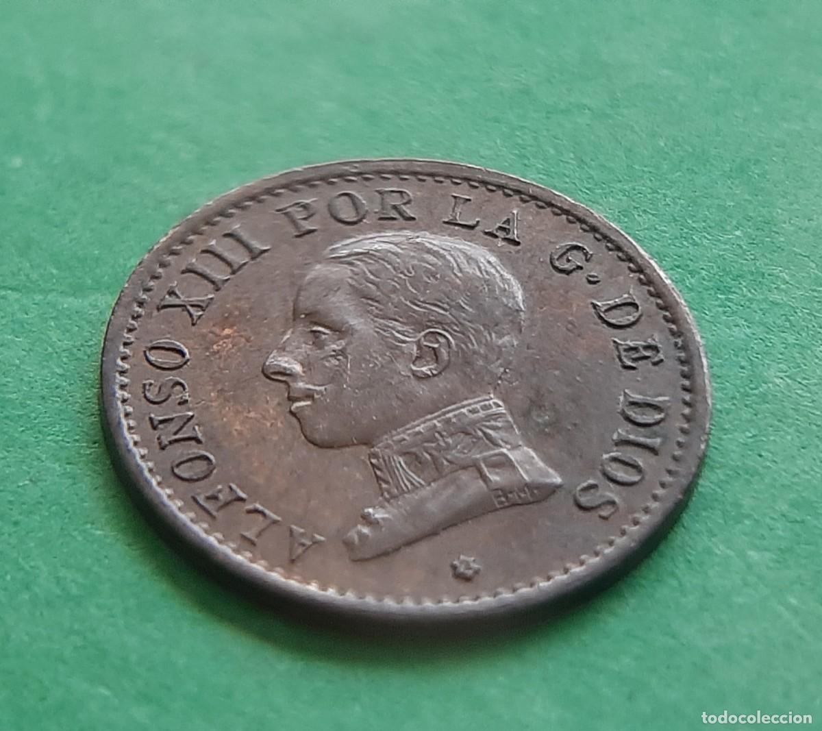 Monedas con errores: (ESPA&Ntilde;A-ERROR)(1912* 2 PC V) 1 C&Eacute;NTIMO ALFONSO XIII CON REPINTE - Foto 17