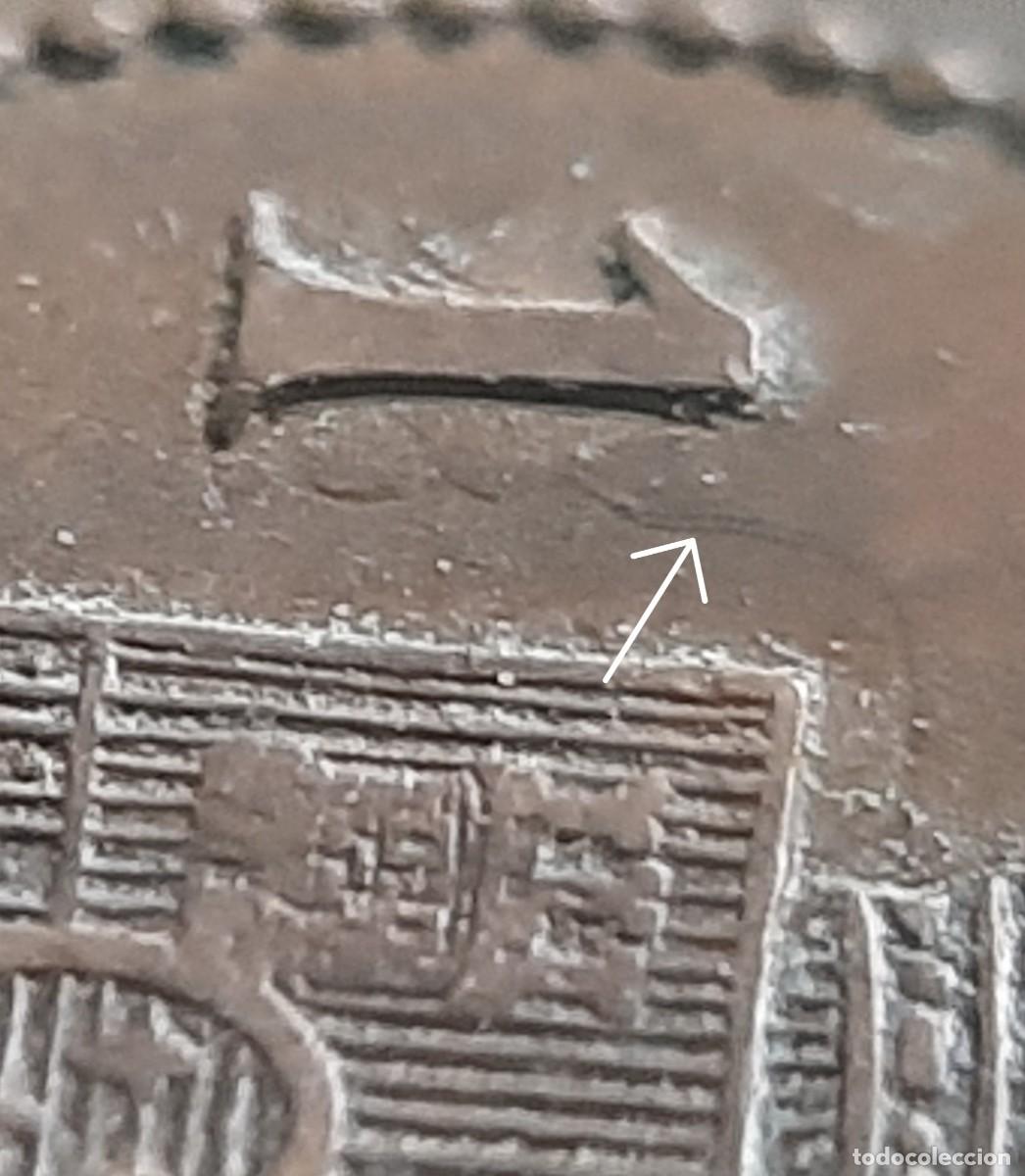 Monedas con errores: (ESPA&Ntilde;A-ERROR)(1912* 2 PC V) 1 C&Eacute;NTIMO ALFONSO XIII CON REMARQUE - Foto 3