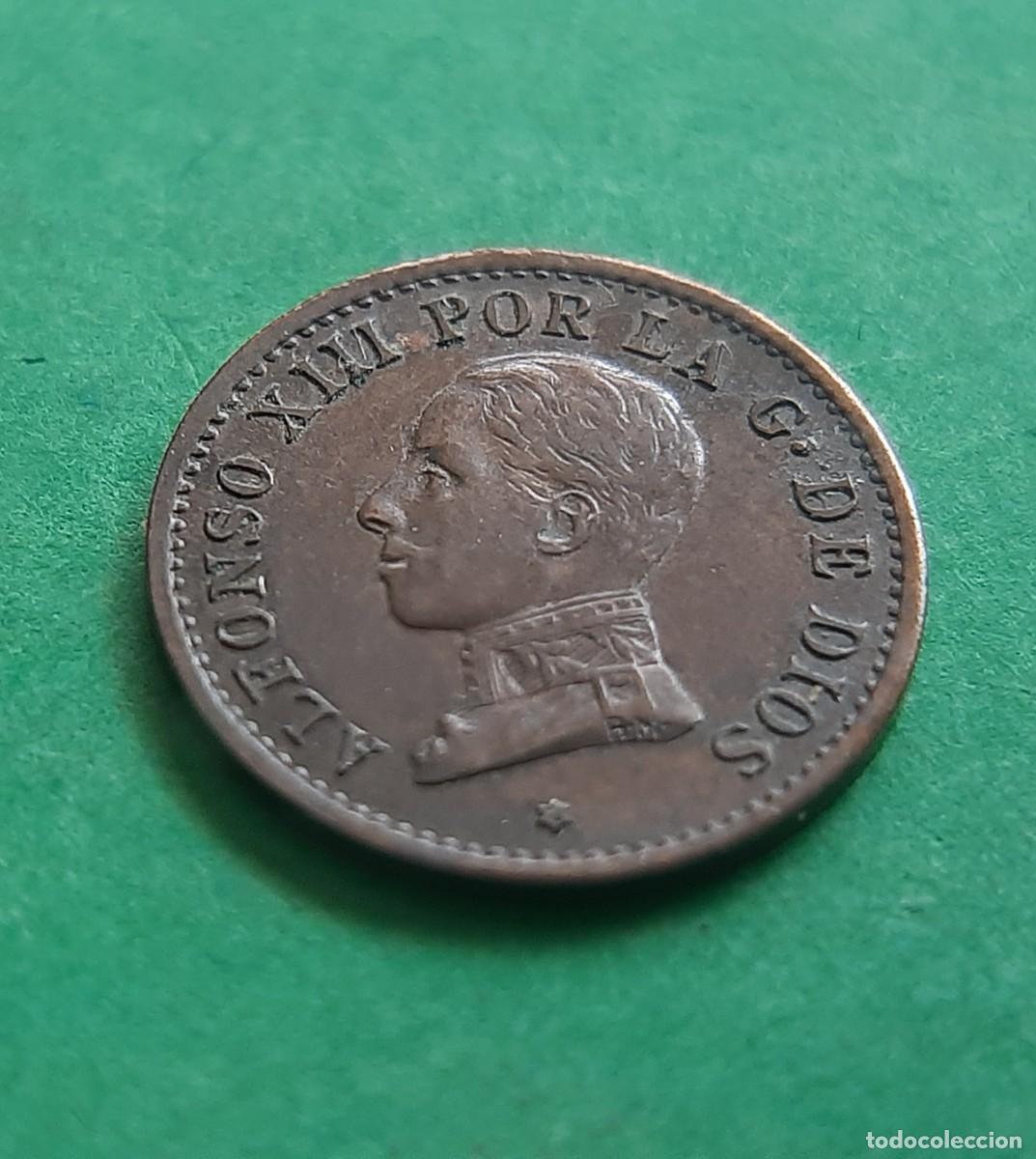Monedas con errores: (ESPA&Ntilde;A-ERROR)(1912* 2 PC V) 1 C&Eacute;NTIMO ALFONSO XIII CON REMARQUE - Foto 8