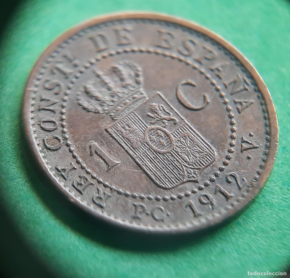 Monedas con errores: (ESPA&Ntilde;A-ERROR)(1912* 2 PC V) 1 C&Eacute;NTIMO ALFONSO XIII CON REMARQUE - Foto 14