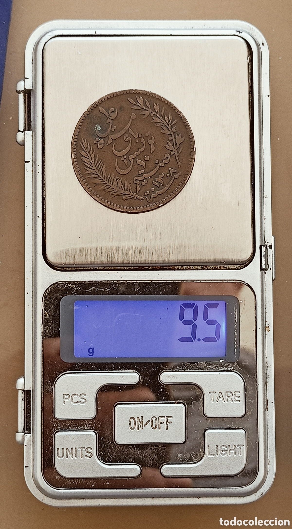 Monedas con errores: 10 c&eacute;ntimos T&uacute;nez 1891-A error - Foto 4