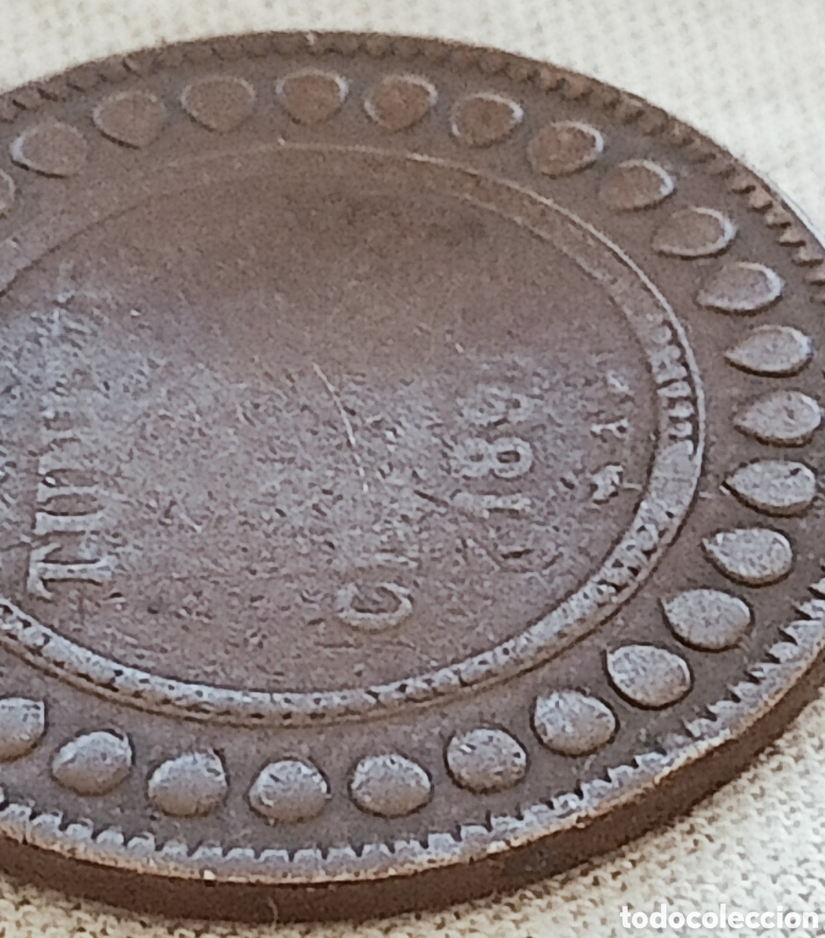 Monedas con errores: 10 c&eacute;ntimos T&uacute;nez 1891-A error - Foto 5