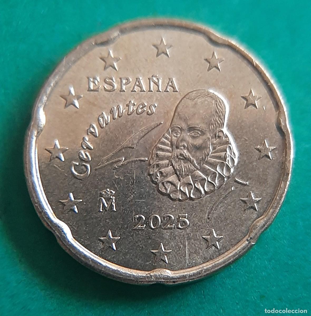 Monedas con errores: (ESPA&Ntilde;A-ERROR)(2025) 20 C&Eacute;NTIMOS CON EXCESOS DE METAL - Foto 1