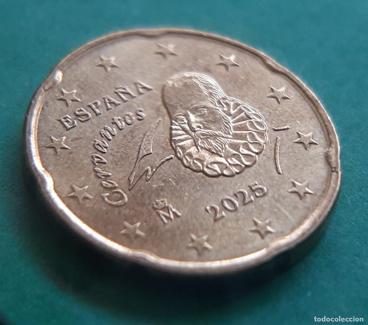 Monedas con errores: (ESPA&Ntilde;A-ERROR)(2025) 20 C&Eacute;NTIMOS CON EXCESOS DE METAL - Foto 5
