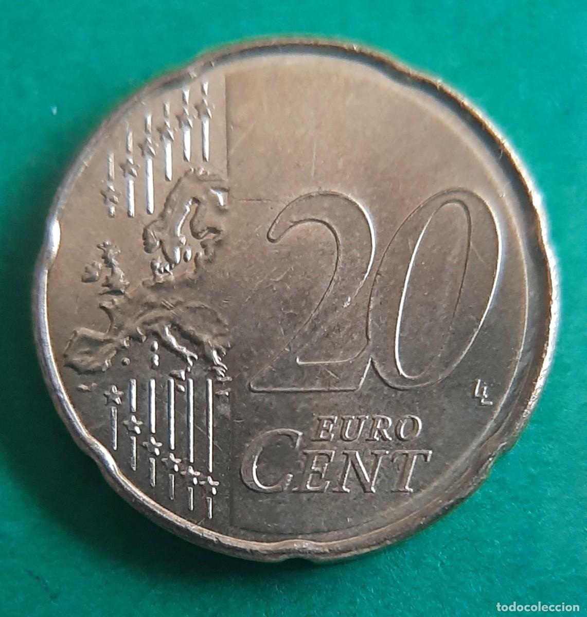 Monedas con errores: (ESPA&Ntilde;A-ERROR)(2025) 20 C&Eacute;NTIMOS CON EXCESOS DE METAL - Foto 6