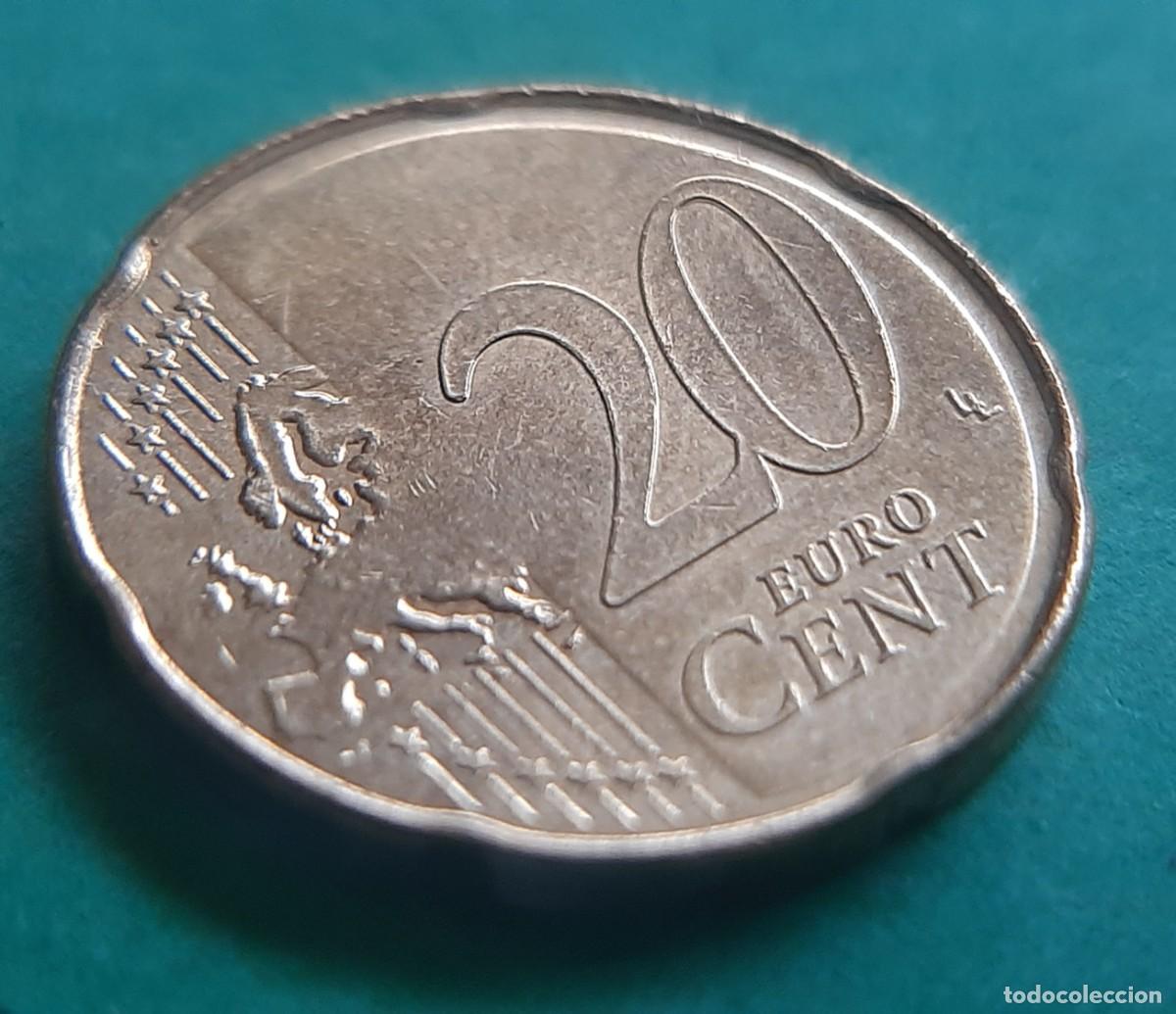 Monedas con errores: (ESPA&Ntilde;A-ERROR)(2025) 20 C&Eacute;NTIMOS CON EXCESOS DE METAL - Foto 7