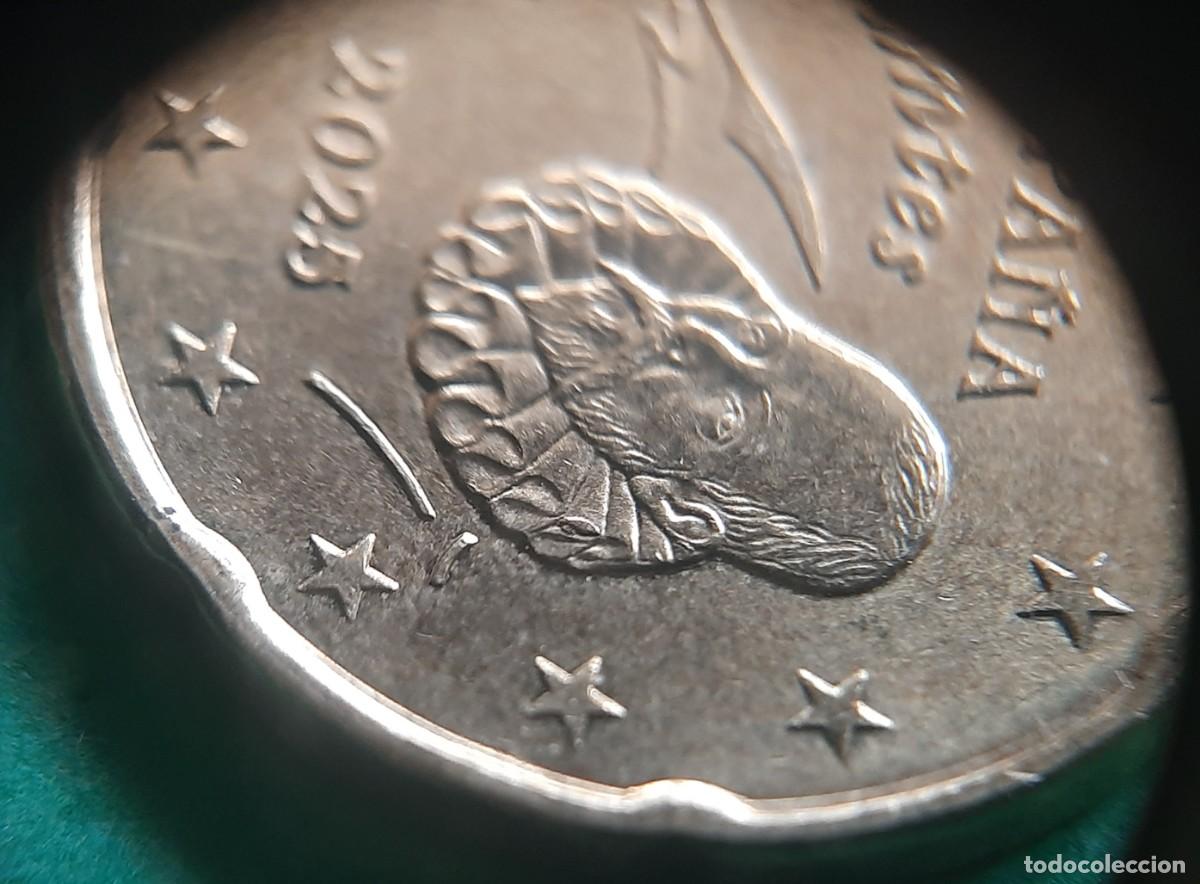 Monedas con errores: (ESPA&Ntilde;A-ERROR)(2025) 20 C&Eacute;NTIMOS CON EXCESOS DE METAL - Foto 13