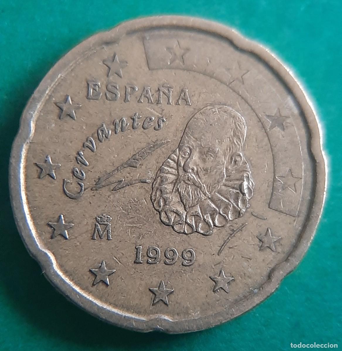 Monedas con errores: (ESPA&Ntilde;A-ERROR)(1999) 20 C&Eacute;NTIMOS CON EXCESOS DE METAL - Foto 1