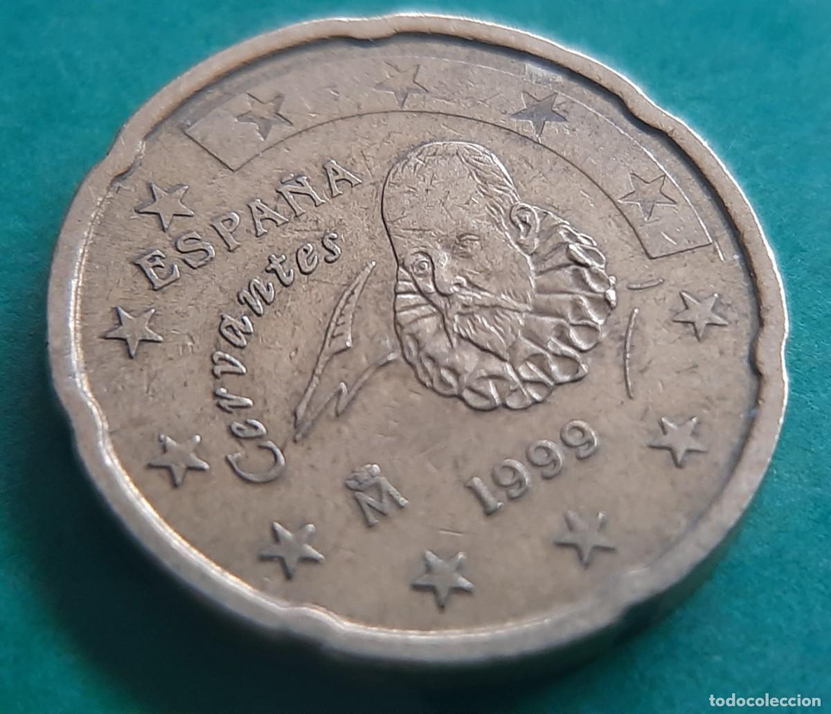 Monedas con errores: (ESPA&Ntilde;A-ERROR)(1999) 20 C&Eacute;NTIMOS CON EXCESOS DE METAL - Foto 8
