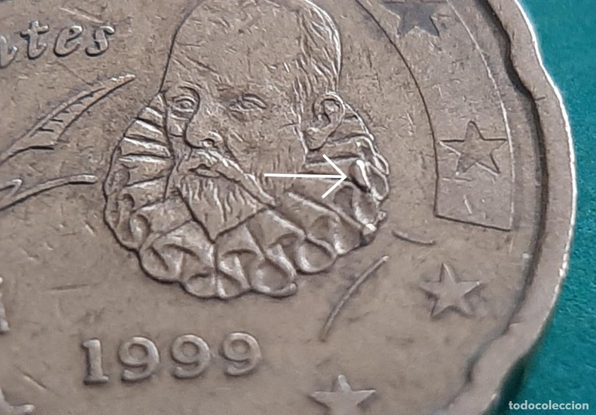 Monedas con errores: (ESPA&Ntilde;A-ERROR)(1999) 20 C&Eacute;NTIMOS CON EXCESOS DE METAL - Foto 11