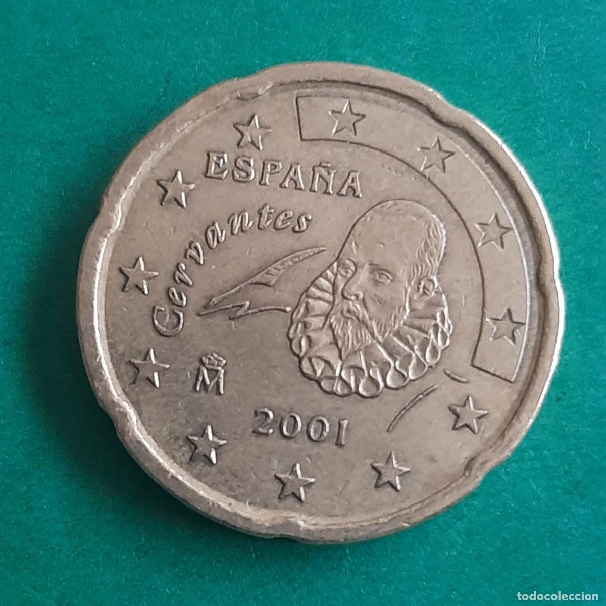Monedas con errores: (ESPA&Ntilde;A-ERROR)(2001) 20 C&Eacute;NTIMOS CON EXCESO DE METAL - Foto 1