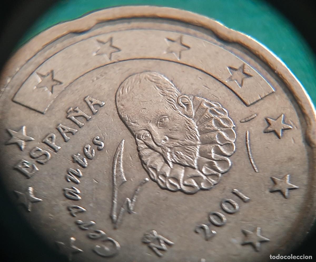 Monedas con errores: (ESPA&Ntilde;A-ERROR)(2001) 20 C&Eacute;NTIMOS CON EXCESO DE METAL - Foto 12