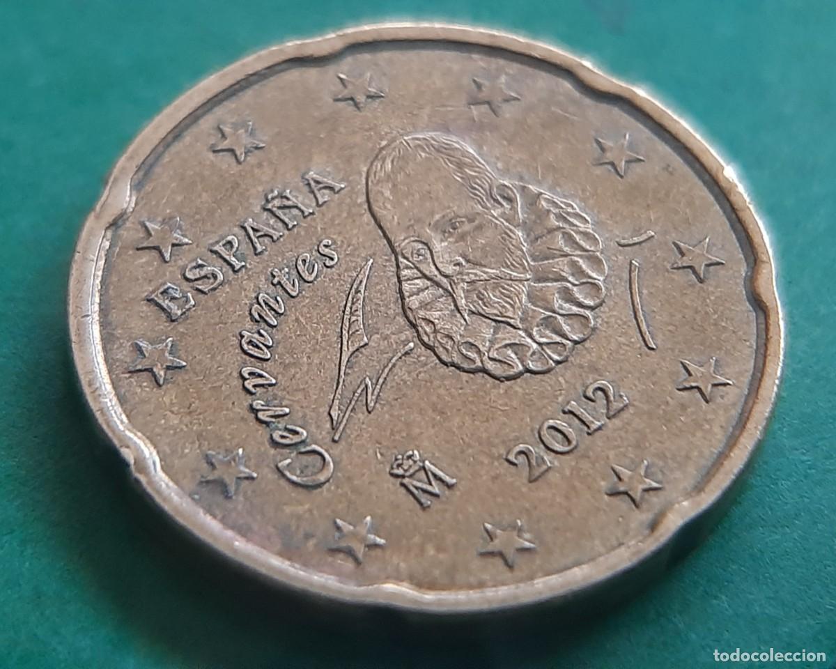 Monedas con errores: (ESPA&Ntilde;A-ERROR)(2012) 20 C&Eacute;NTIMOS CON EXCESO DE METAL - Foto 8