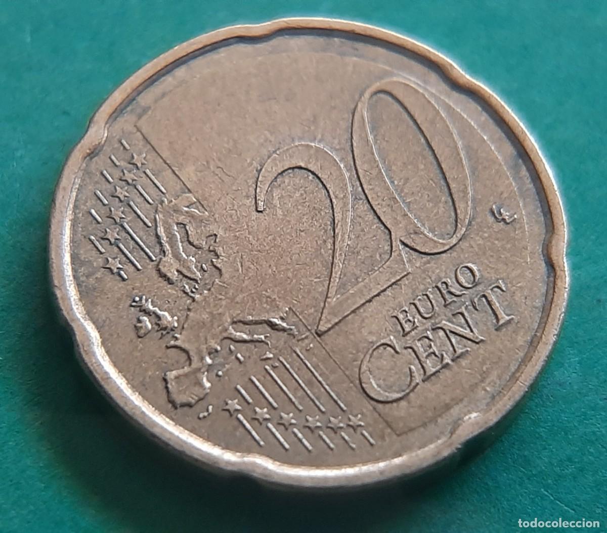 Monedas con errores: (ESPA&Ntilde;A-ERROR)(2012) 20 C&Eacute;NTIMOS CON EXCESO DE METAL - Foto 10