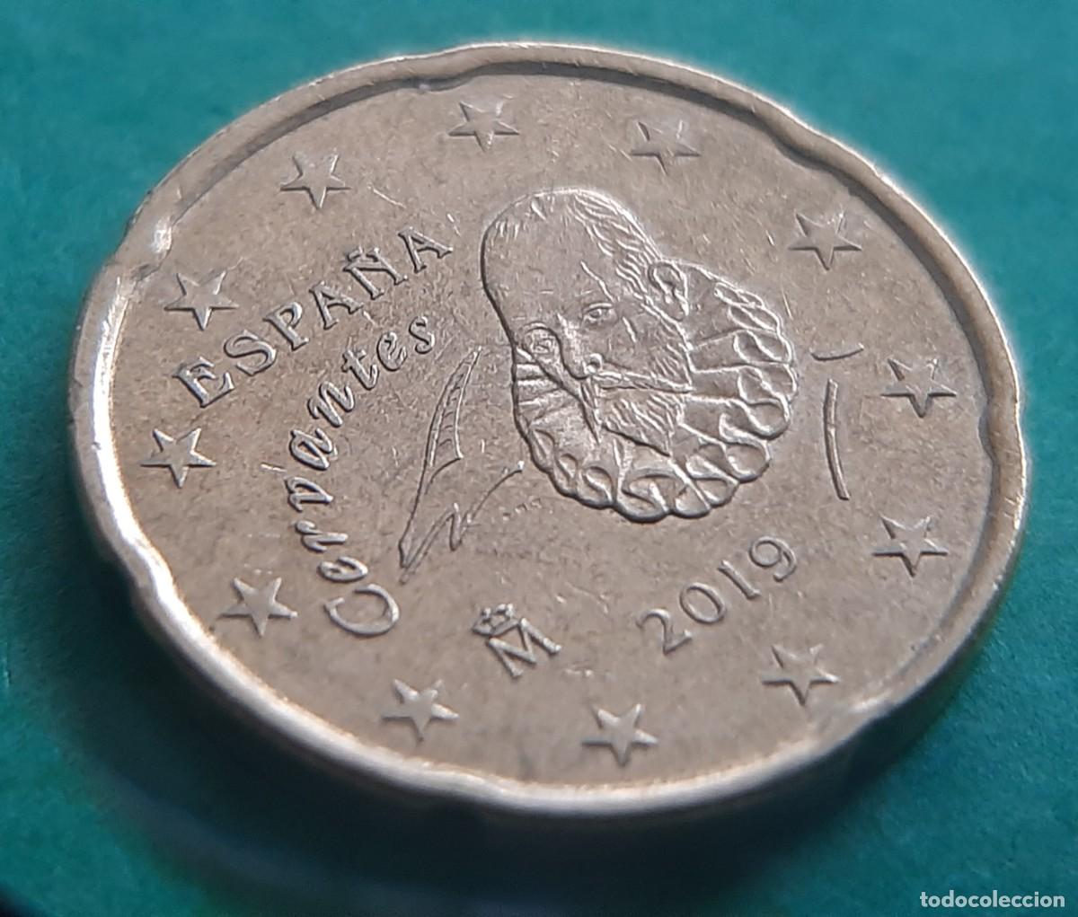 Monedas con errores: (ESPA&Ntilde;A-ERROR)(2019) 20 C&Eacute;NTIMOS CON EXCESO DE METAL - Foto 8