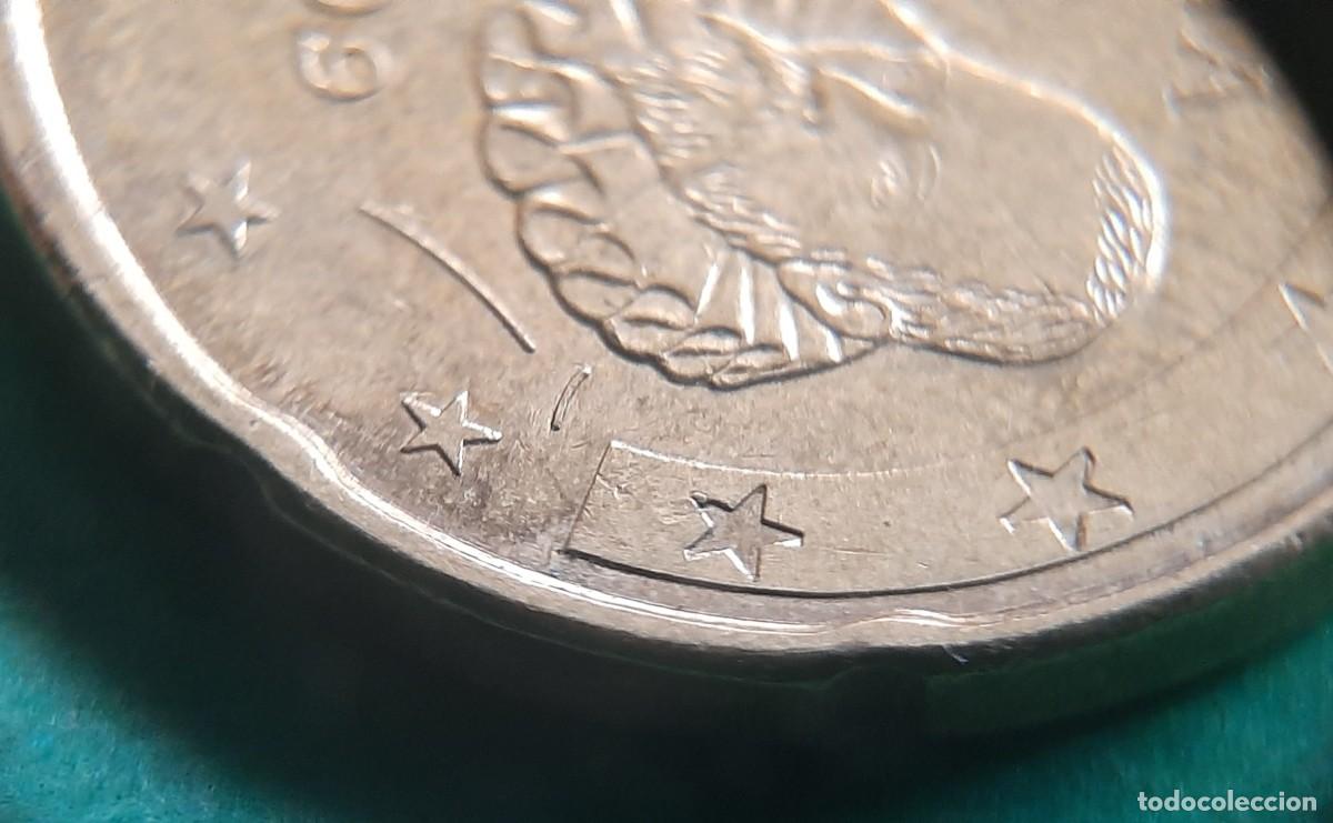 Monedas con errores: (ESPA&Ntilde;A-ERROR)(2009) 20 C&Eacute;NTIMOS CON EXCESO DE METAL - Foto 6