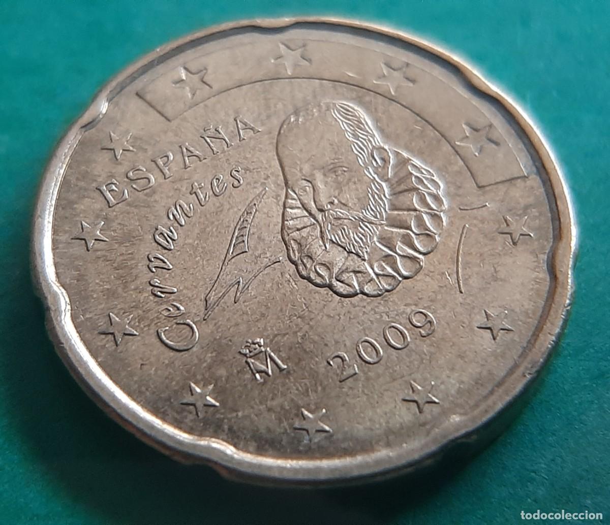 Monedas con errores: (ESPA&Ntilde;A-ERROR)(2009) 20 C&Eacute;NTIMOS CON EXCESO DE METAL - Foto 7
