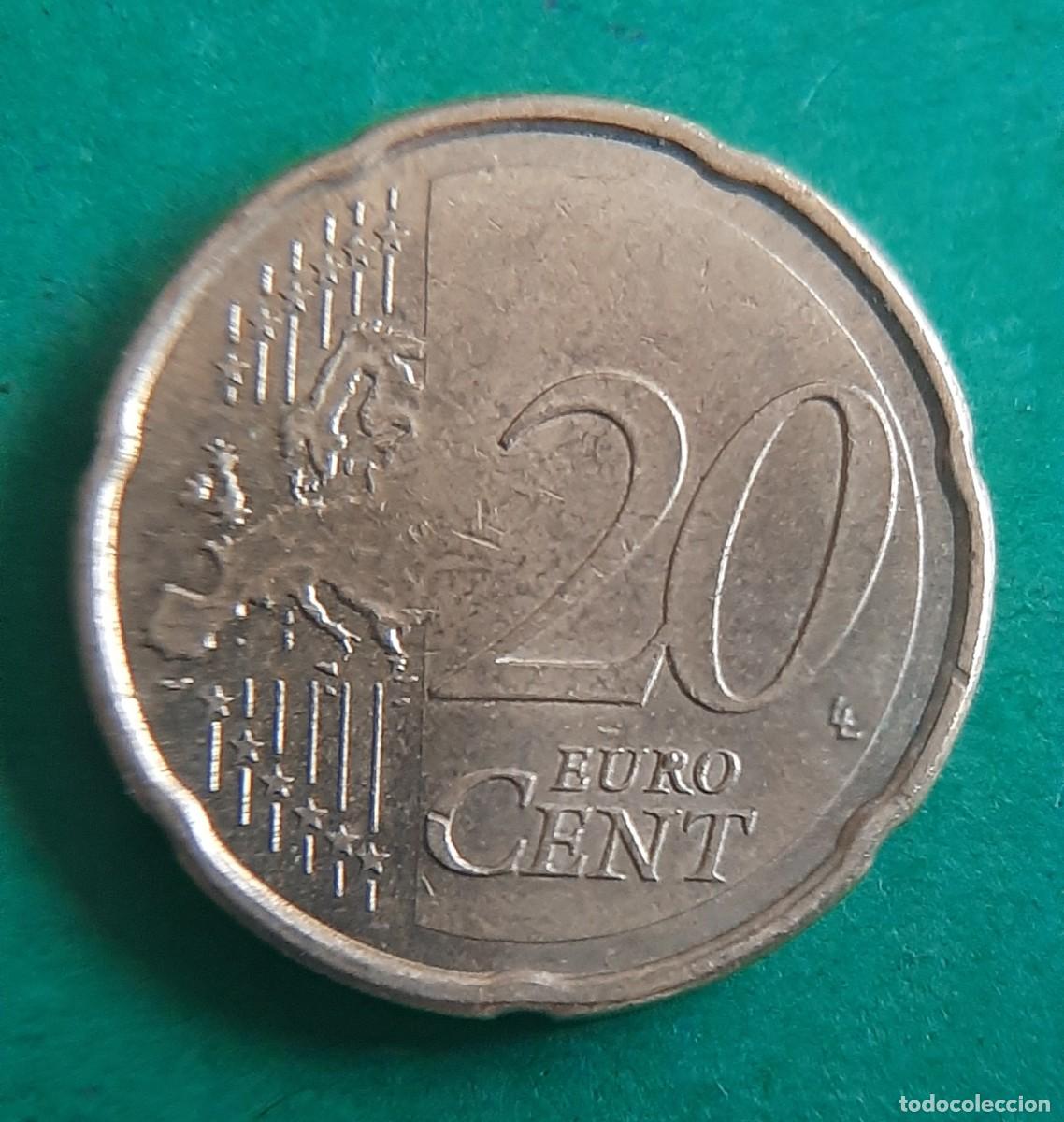 Monedas con errores: (ESPA&Ntilde;A-ERROR)(2009) 20 C&Eacute;NTIMOS CON EXCESO DE METAL - Foto 8