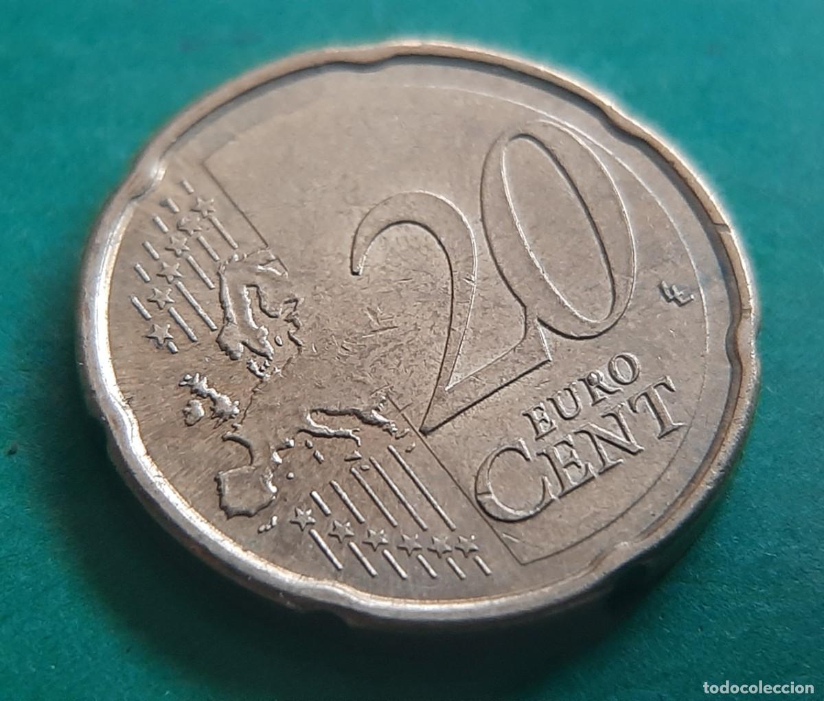 Monedas con errores: (ESPA&Ntilde;A-ERROR)(2009) 20 C&Eacute;NTIMOS CON EXCESO DE METAL - Foto 9