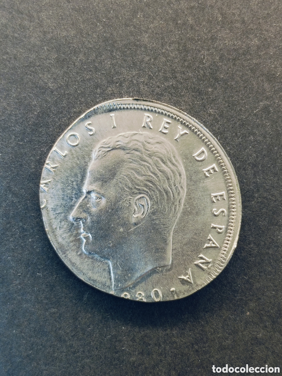 Monedas con errores: &iexcl;&iexcl;&iexcl;ERROR!!! 50 PESETA 1980 *80 ACU&Ntilde;ADA SOBRE COSPEL 25 PESETAS NIQUEL. MUY RARA
