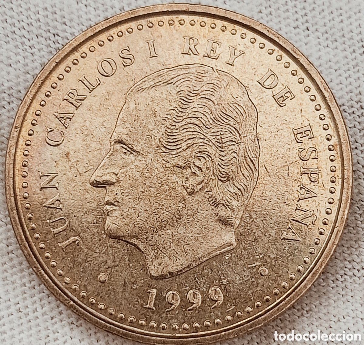 Monedas con errores: Moneda de 100 pesetas a&ntilde;o Inter.per, mayor(error Incuso) - Foto 2
