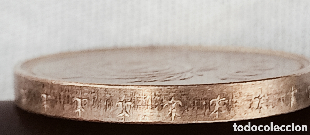 Monedas con errores: Moneda de 100 pesetas a&ntilde;o Inter.per, mayor(error Incuso) - Foto 3